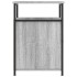 Mesitas de noche 2 uds madera contrachapada gris 40x42x60