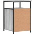 Mesitas de noche 2 uds madera contrachapada gris 40x42x60