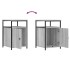 Mesitas de noche 2 uds madera contrachapada gris 40x42x60