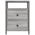 Mesita de noche madera de ingeniería gris Sonoma 44x45x60