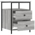 Mesita de noche madera de ingeniería gris Sonoma 44x45x60