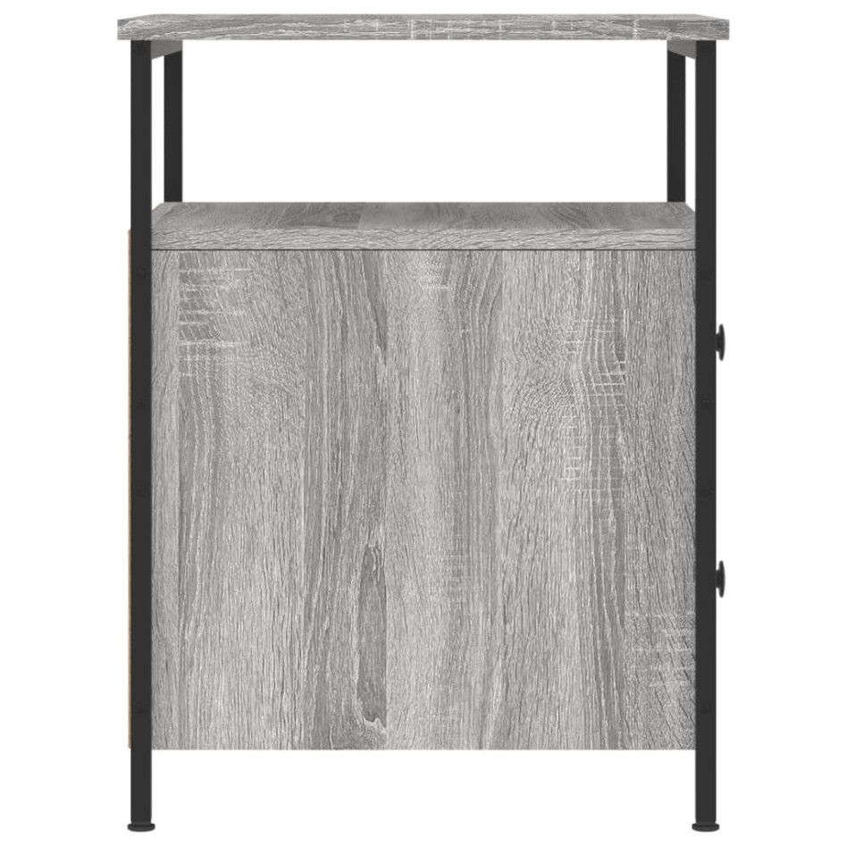 Mesita de noche madera de ingeniería gris Sonoma 44x45x60