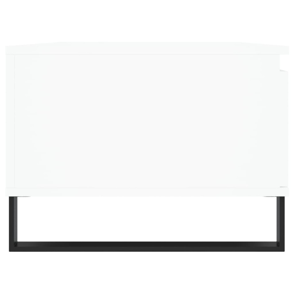 Mesa de centro madera contrachapada blanco 90x50x36,5