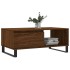 Mesa de centro madera contrachapada marrón roble 90x50x36,5