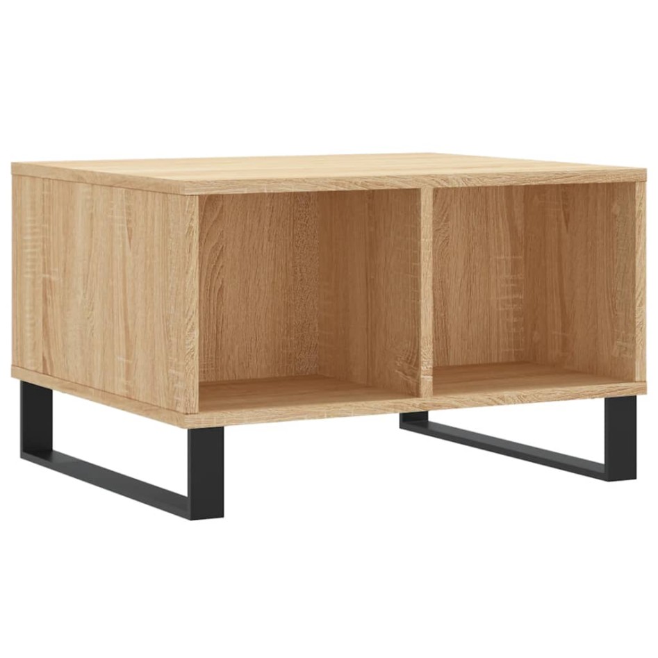 Mesa de centro madera contrachapada roble Sonoma 60x50x36,5