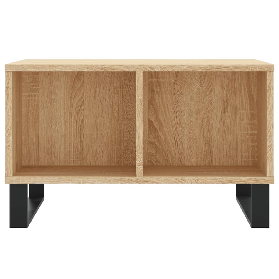 Mesa de centro madera contrachapada roble Sonoma 60x50x36,5