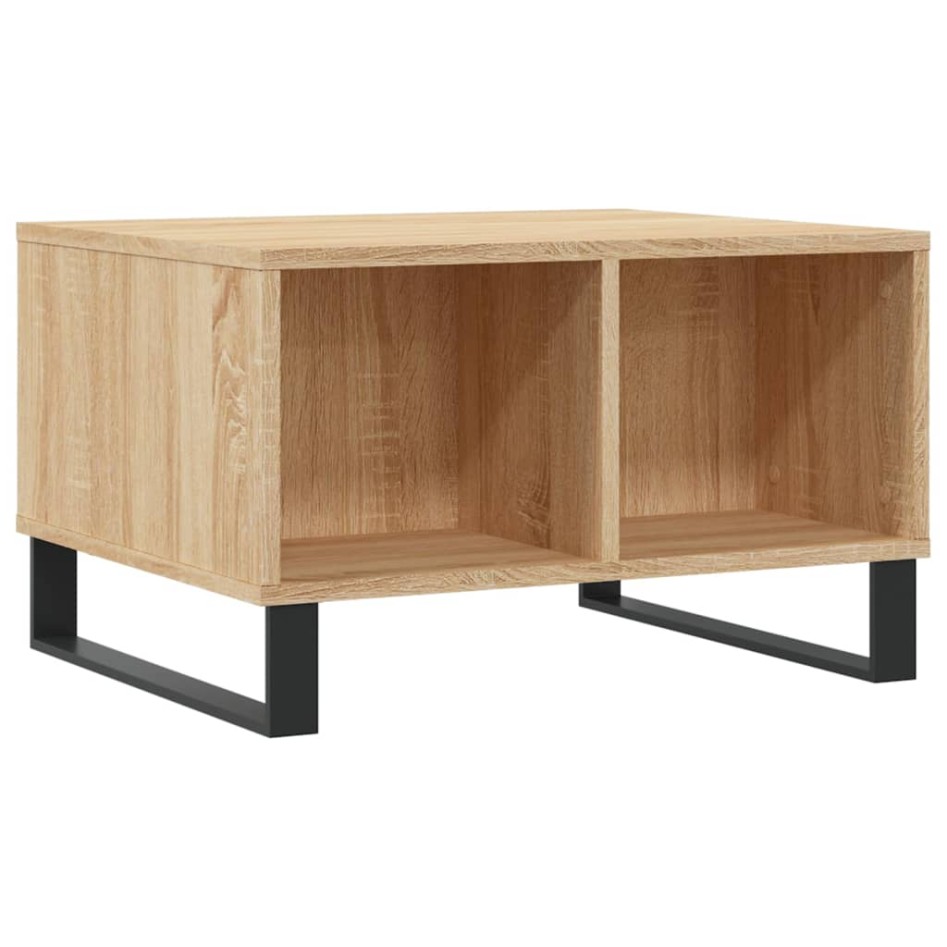 Mesa de centro madera contrachapada roble Sonoma 60x50x36,5