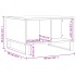 Mesa de centro madera contrachapada roble Sonoma 60x50x36,5