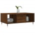 Mesa de centro madera contrachapada marrón roble 90x50x36,5