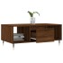 Mesa de centro madera contrachapada marrón roble 90x50x36,5