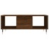 Mesa de centro madera contrachapada marrón roble 90x50x36,5