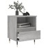 Mesita de noche 2 uds madera ingeniería gris Sonoma 40x35x50