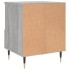 Mesita de noche 2 uds madera ingeniería gris Sonoma 40x35x50