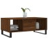 Mesa de centro madera contrachapada marrón roble 90x50x36,5