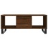 Mesa de centro madera contrachapada marrón roble 90x50x36,5