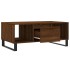 Mesa de centro madera contrachapada marrón roble 90x50x36,5