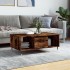 Mesa de centro madera contrachapada roble ahumado 90x50x36,5