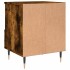 Mesitas noche 2 uds madera ingeniería roble ahumado 40x35x50