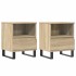 Mesitas noche 2 uds madera ingeniería roble Sonoma 40x35x50