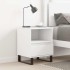 Mesita de noche madera contrachapada blanco 40x35x50