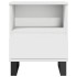 Mesita de noche madera contrachapada blanco 40x35x50