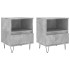 Mesitas noche 2 uds madera ingeniería gris hormigón 40x35x50