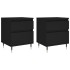 Mesitas de noche 2 uds madera de ingeniería negro 40x35x50