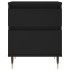Mesitas de noche 2 uds madera de ingeniería negro 40x35x50