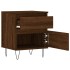 Mesitas noche 2 uds madera ingeniería marrón roble 40x35x50