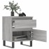 Mesita de noche 2 uds madera ingeniería gris Sonoma 40x35x50