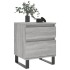 Mesita de noche 2 uds madera ingeniería gris Sonoma 40x35x50