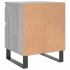 Mesita de noche 2 uds madera ingeniería gris Sonoma 40x35x50