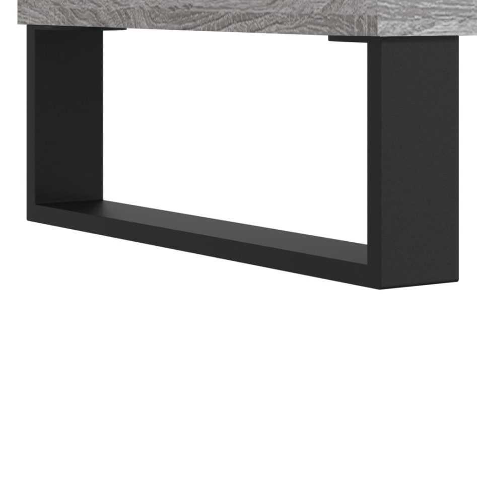 Mesita de noche 2 uds madera ingeniería gris Sonoma 40x35x50