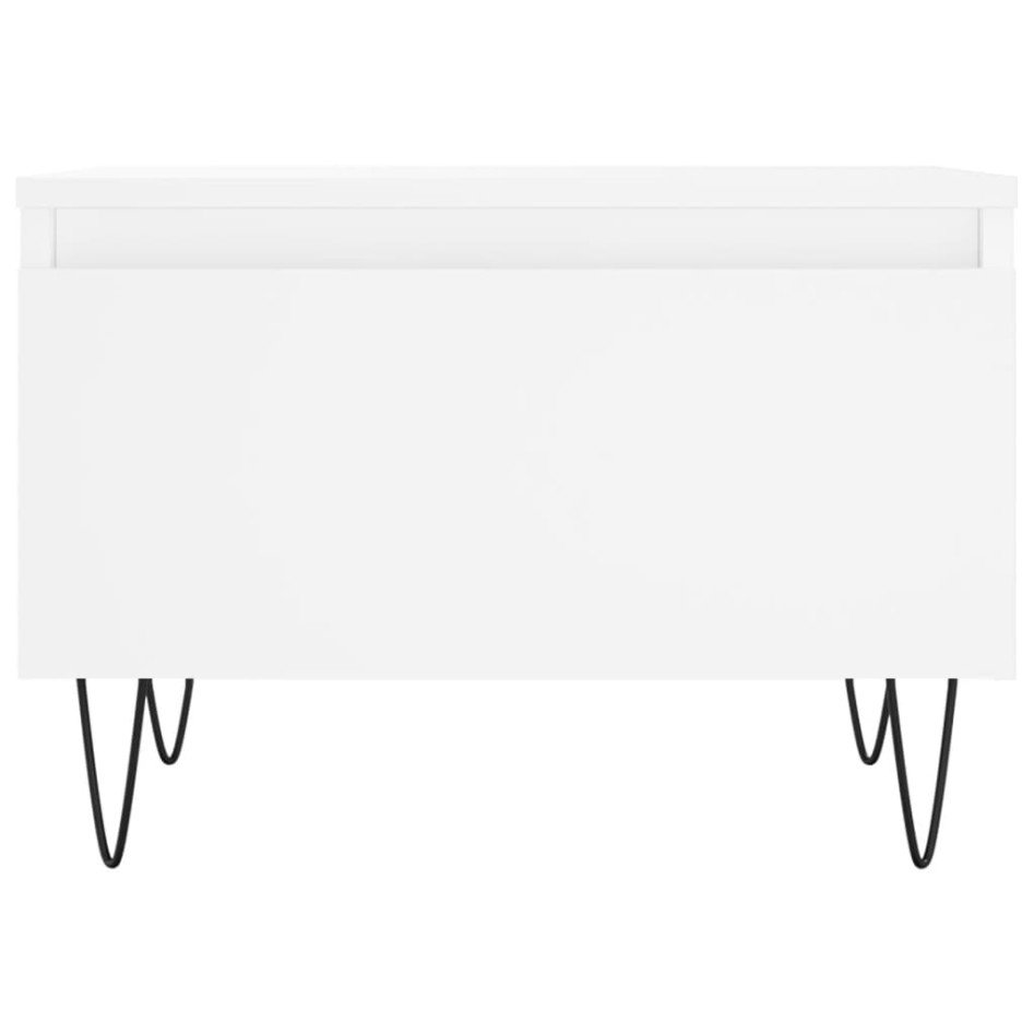 Mesas de centro 2 uds madera de ingeniería blanco 50x46x35