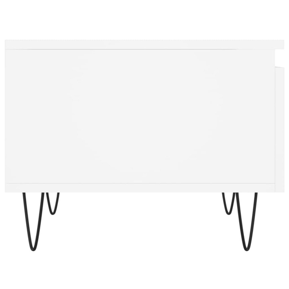 Mesas de centro 2 uds madera de ingeniería blanco 50x46x35