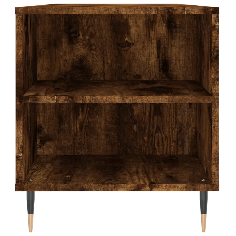 Mesa de centro madera ingeniería roble ahumado 102x44,5x50