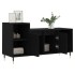 Mueble para TV madera contrachapada negro 100x35x55
