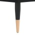 Mueble para TV madera contrachapada negro 100x35x55