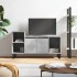 Mueble para TV madera contrachapada gris hormigón 100x35x55