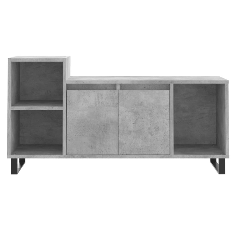 Mueble para TV madera contrachapada gris hormigón 100x35x55