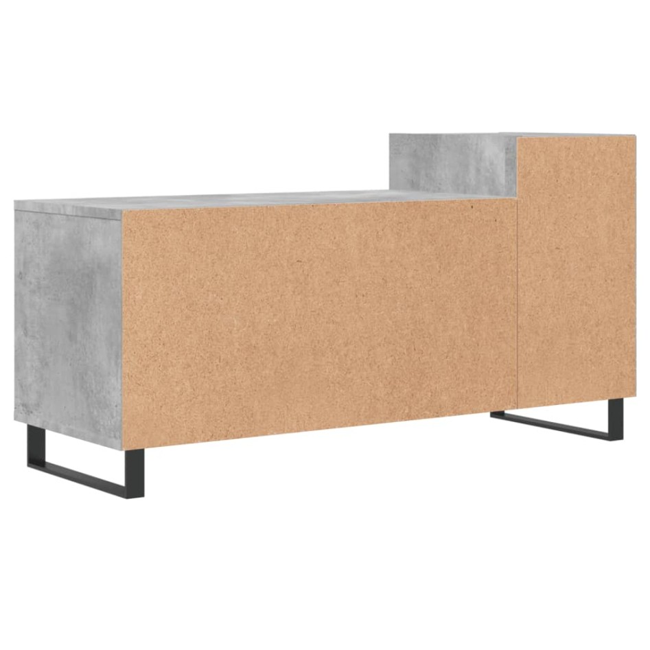 Mueble para TV madera contrachapada gris hormigón 100x35x55