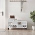 Mueble zapatero madera contrachapada blanco 102x36x60