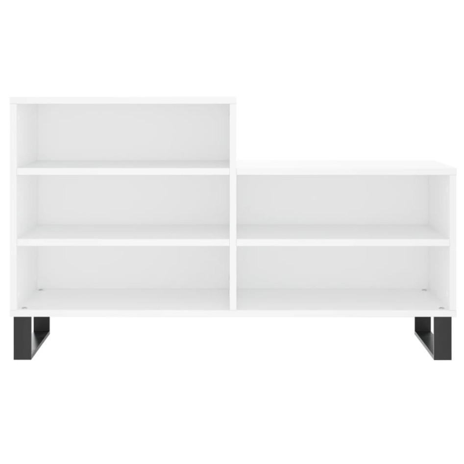 Mueble zapatero madera contrachapada blanco 102x36x60