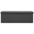 Banco con almacenaje plegable gris