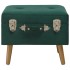Taburete de almacenamiento 40 cm verde de