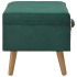 Taburete de almacenamiento 40 cm verde de
