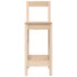 Taburetes altos 2 uds madera maciza de pino 40x41,5x112