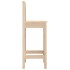 Taburetes altos 2 uds madera maciza de pino 40x41,5x112