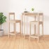 Taburetes altos 2 uds madera maciza de pino 40x41,5x112