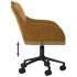 Silla de oficina giratoria de terciopelo